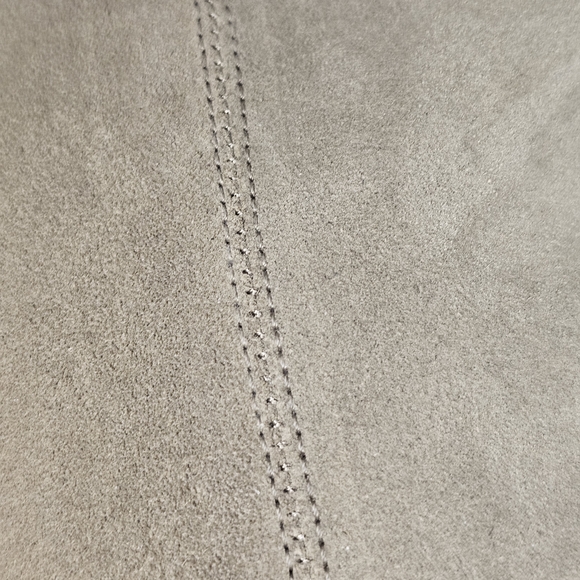 Isabel Marant Denvee Cowboy Boots - Women's Size 39 - Knee High Taupe Suede - Picture 12 of 14